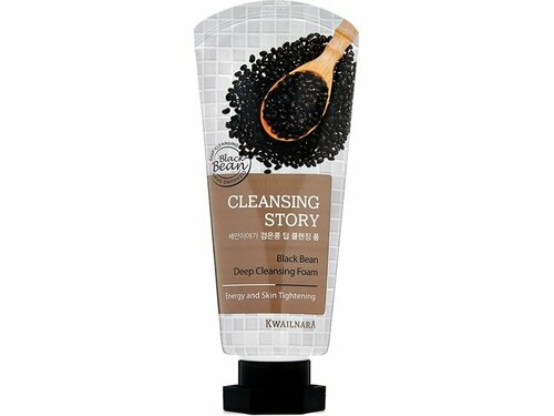 Очищающая пенка для умывания лица Welcos CLEANSING STORY Black Bean Deep Cleansing Foam