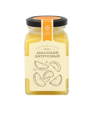 Мёд "медовый ДОМ", натуральный цветочный Абхазский цитрусовый 320г