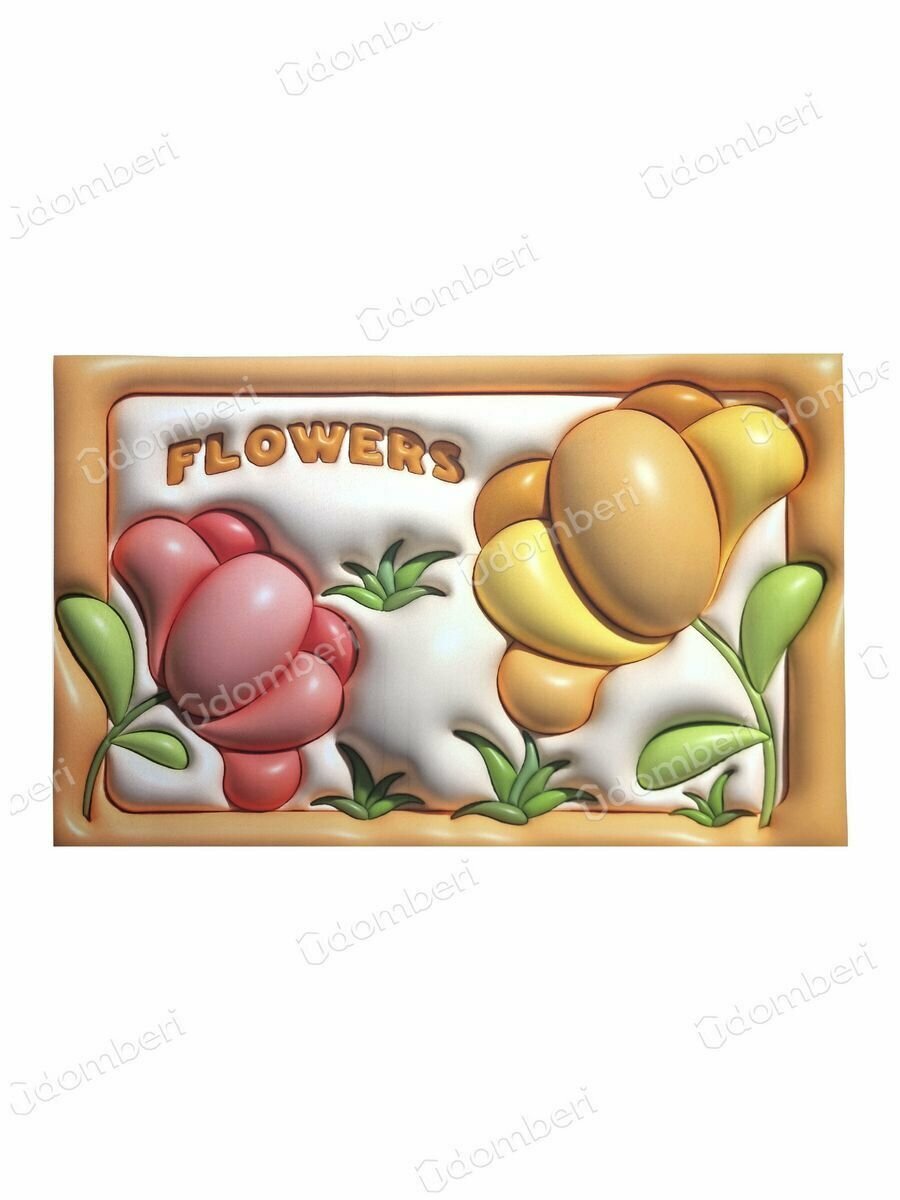 Коврик для ванной противоскользящий 50х80 быстросохнущий 3д — фото 1