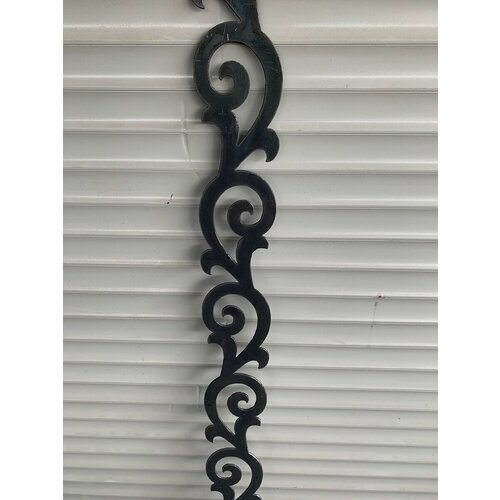 Кованый элемент из металла -полоса декоративная (1200х100х2 мм), вес- 1 кг, без покраски