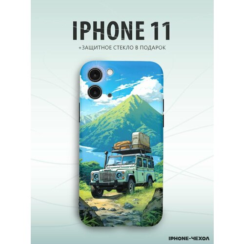 Чехол Iphone 11 авто горы природа