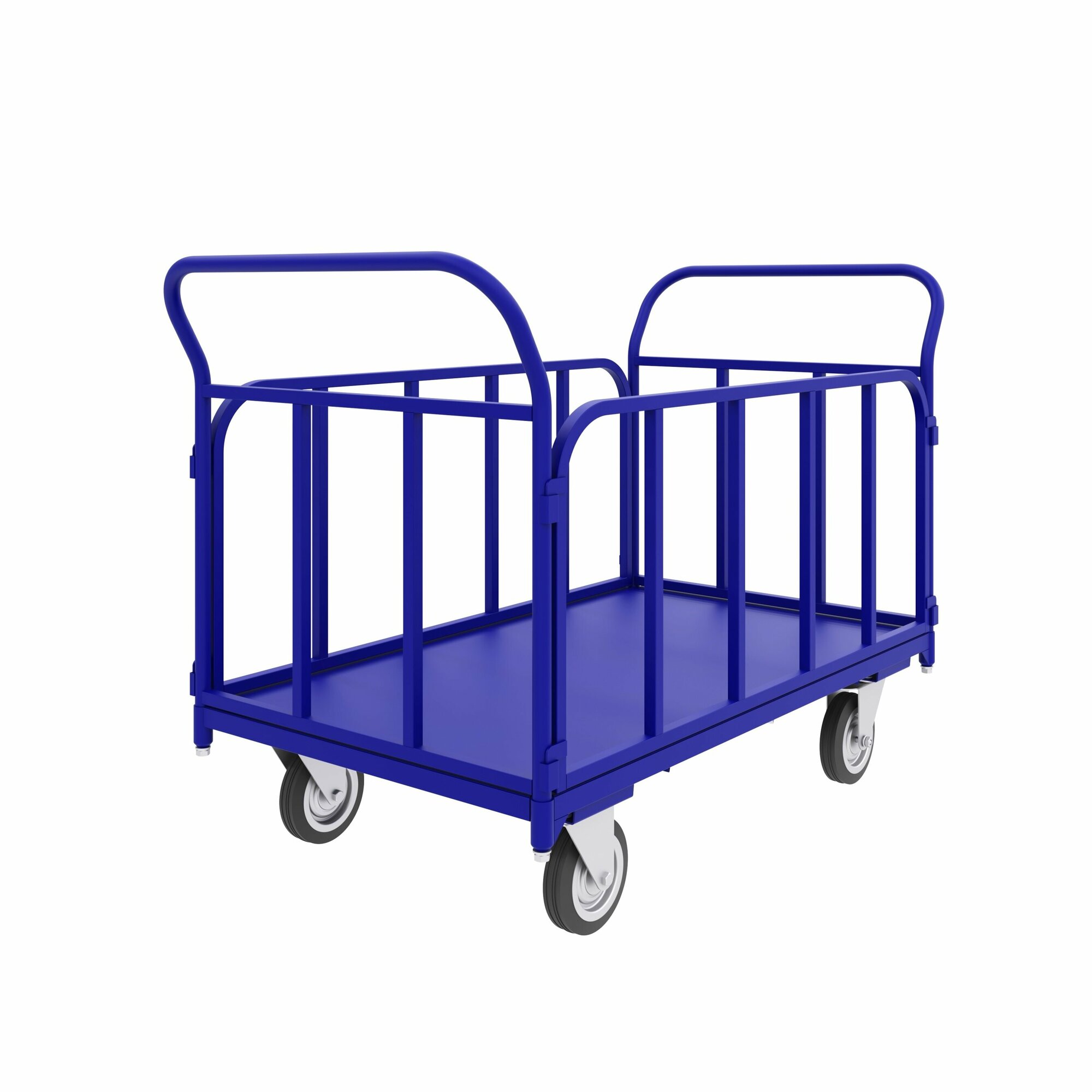 фото Тележка платформенная ТБ-1 (50х80см) с трубчатыми бортами, без колес.