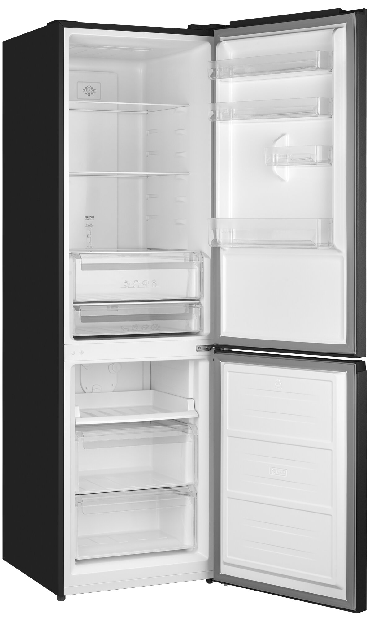 Отдельностоящий холодильник с инвертором Weissgauff WRK 2000 Total NoFrost Inverter Black Inox - фотография № 6