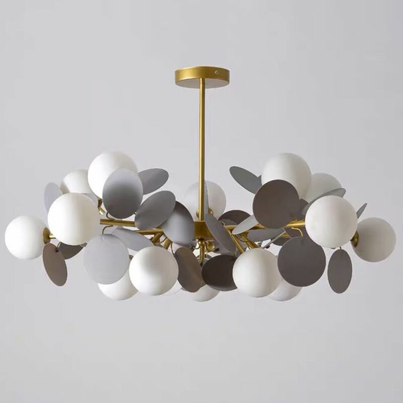 Люстра MATISSE Chandelier gray 10 ламп 67 см 40.3598-0