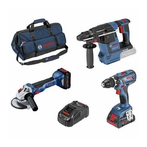 Набор инструментов GSR+GWS+GBH 18V – Bosch Power Tools – 0615990M3C – 4059952590585