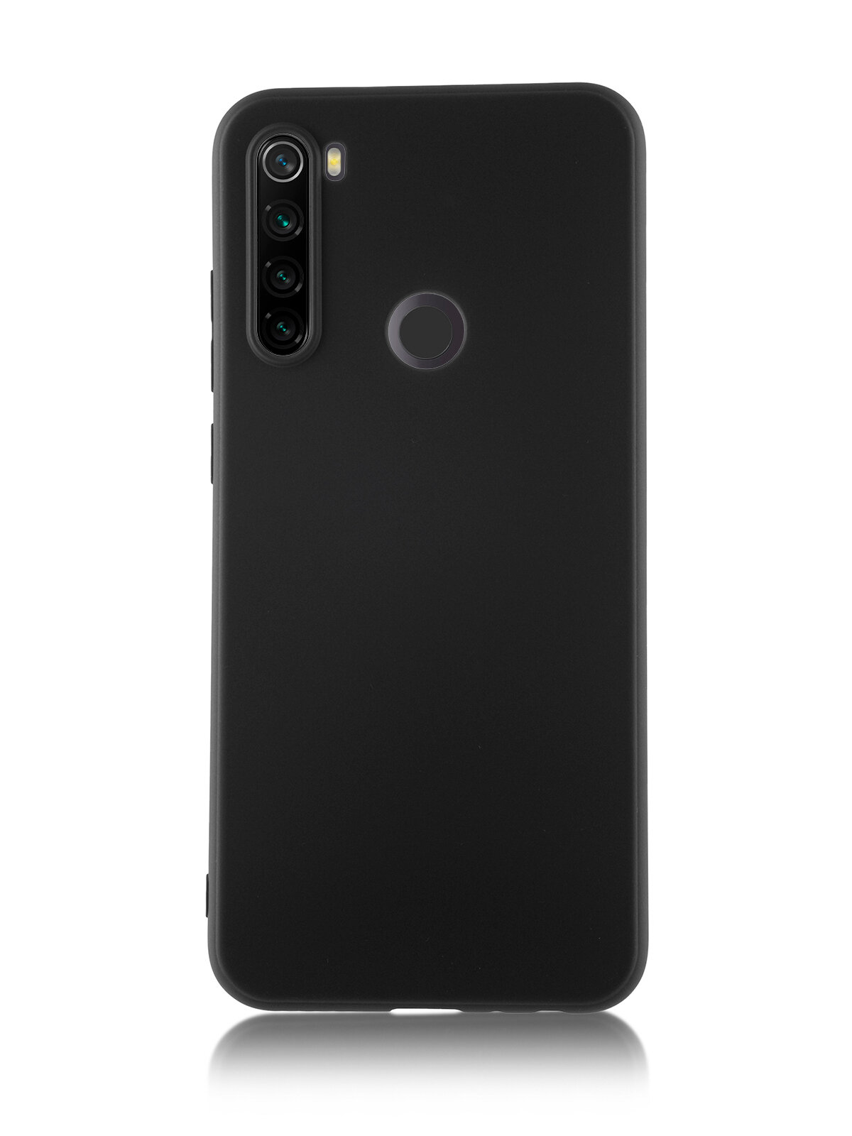 Матовый чехол ROSCO для Xiaomi Redmi Note 8T (Сяоми Редми Ноут 8Т), защита камеры, силиконовый, черный