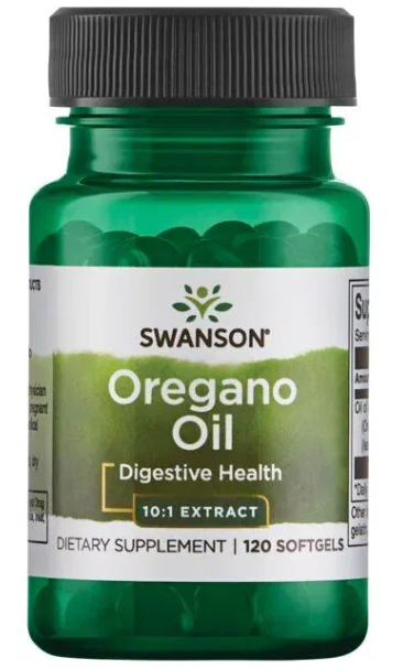 Swanson Oregano Oil 10:1 Extract (Экстракт масла орегано 10:1) 150 мг 120 гелевых капсул