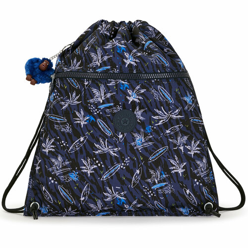 Рюкзак-мешок Kipling KI5637Y70 Supertaboo Medium Drawstring Bag *Y70 Surf Sea Prt kipling рюкзак мешок k094874dx supertaboo medium drawstring bag 4dx true blue tonal