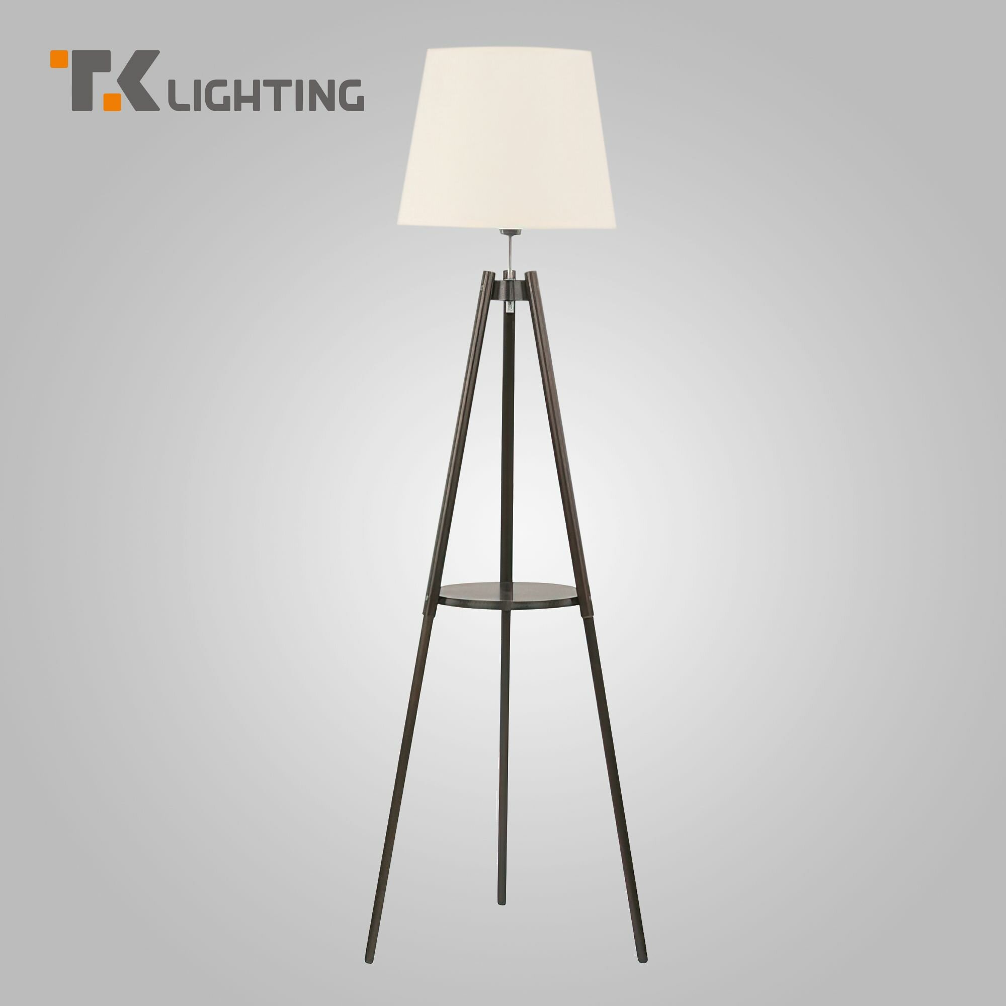 Торшер / Напольный светильник TK Lighting 1092 lozano 1, цвет белый / тёмное дерево