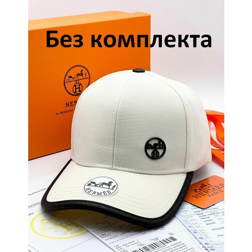 Бейсболка , размер OneSize, белый, черный