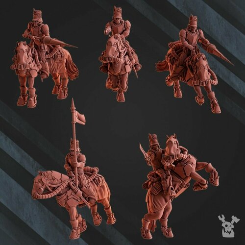 Миниатюра Warhammer Vostroyan Steam Guard Cavalry