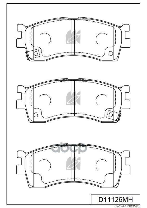 Колодки Тормозные Kia Clarus 96-/Rio/Shuma 00-/Spectra (Иж) Передние Kia 0K2n1-33-28Z; Kia 0K2n1-33-28Za; Kia 0K9b6-33-28Z; K.