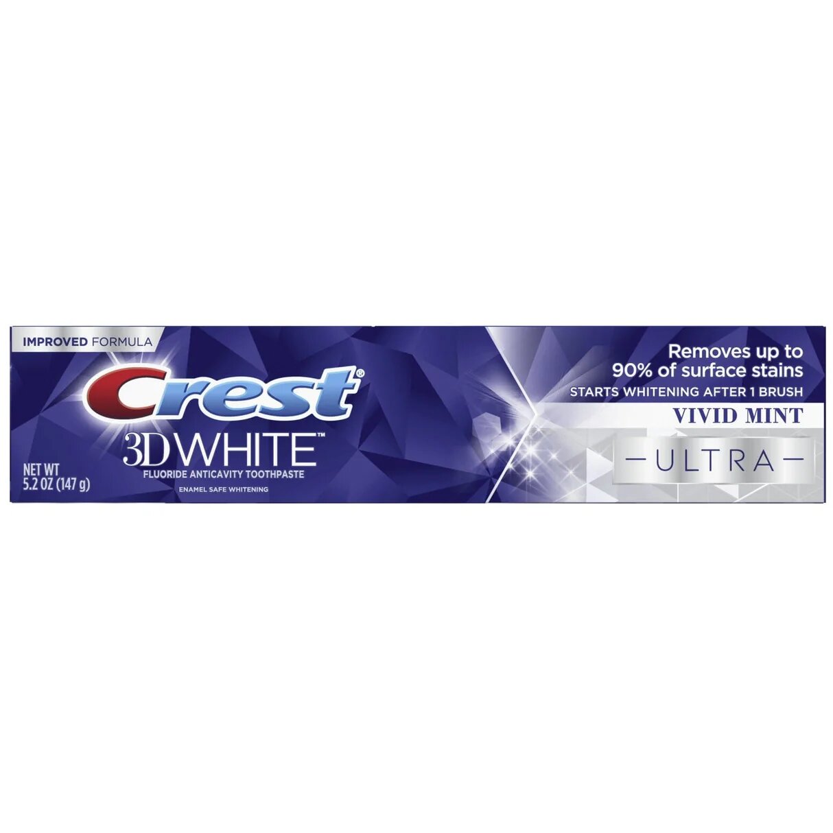 Отбеливающая зубная паста Crest 3D White Ultra Whitening Toothpaste, Vivid Mint, 147 г