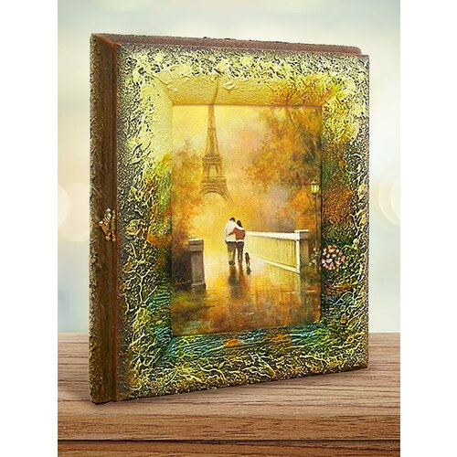 Ключница настенная закрытая деревянная 15х20 (24х29х6) Декарт мужская женская декор из дерева ручная работа в интерьер