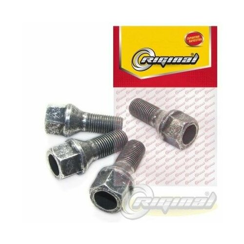 Болт колеса М1212523 2108 но под ключ 17 черн 4шт 497₽