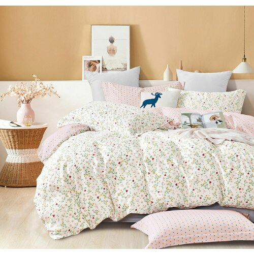 Комплект постельного белья, евро, сатин твил, 100% хлопок, 4 наволочки