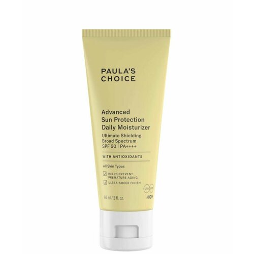 Paulas Choice Ежедневный увлажняющий солнцезащитный крем с улучшенной защитой Advanced Sun Protection SPF 50 Daily Moisturiser 60ml 4500₽