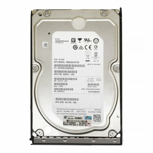 Жесткий диск HP 862136-001 6Tb 7200 SAS 3,5 HDD