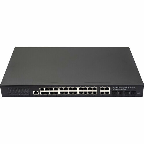 Управляемый L2 PoE коммутатор Gigabit Ethernet New System Technologies (NST) NS-SW-24G4G-PL osnovo sw 70818 l2 sw 70818 l2