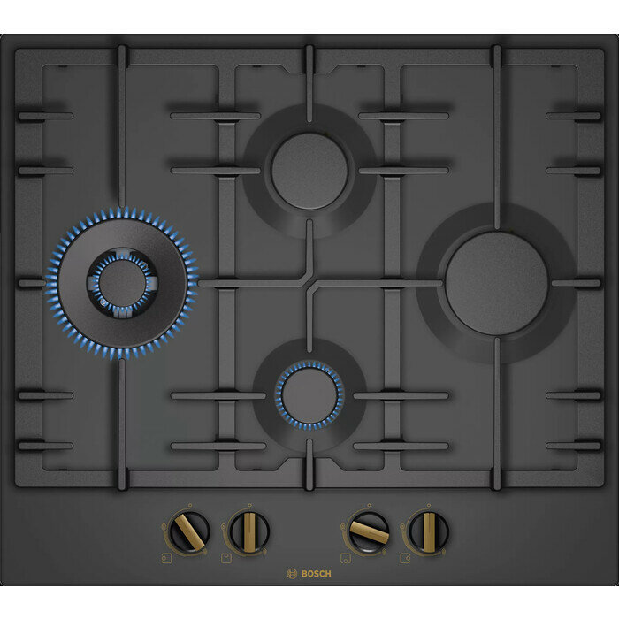 фото Газовая варочная поверхность Bosch PCI6B3B90R черный