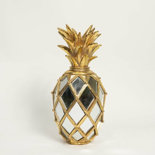 Подсвечник 28 см Ананас для свечей для декора интерьерный цвет серебристый 1840₽