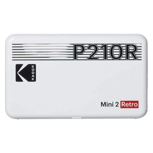 Компактный фотопринтер Kodak P210R (Mini 2 Retro Printer) белый фотопринтер компактный polaroid hi print