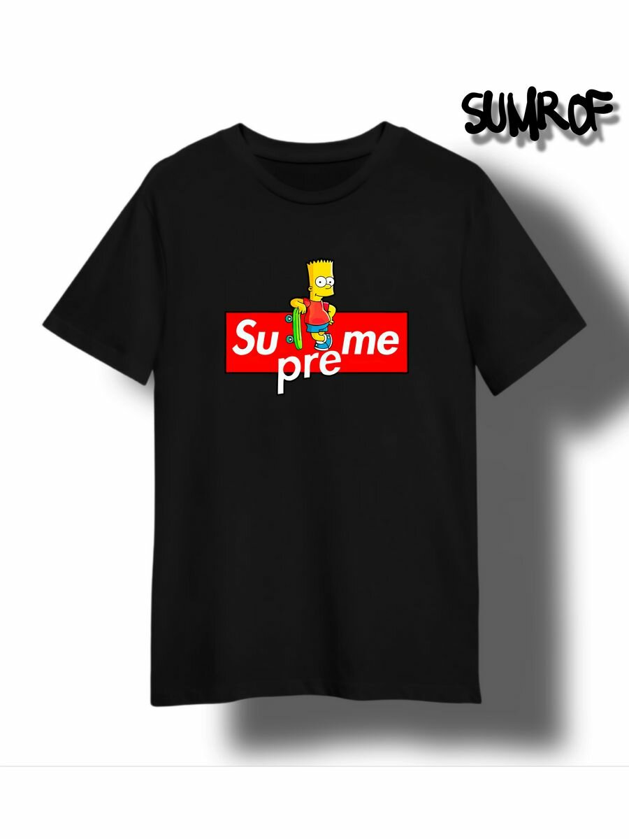 Футболка Zerosell барт simpsons supreme