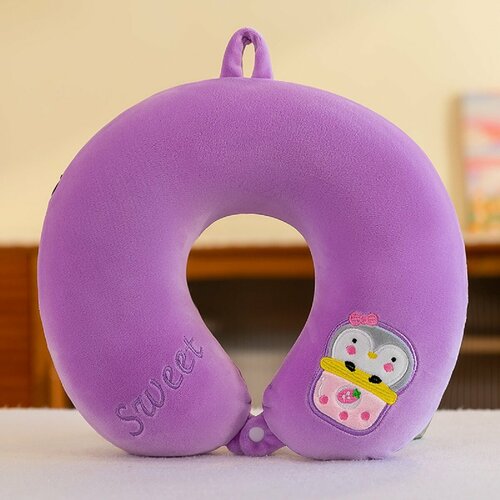 Подушка для шеи  Фиолетовая Сова, фиолетовый