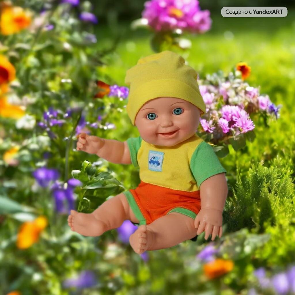 Малыш 9 мальчик кукла пластмассовая 30 см Весна В2939 - фото №8