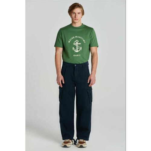 Брюки GANT CARGO PANT, размер 31, синий брюки gant размер 31 хаки