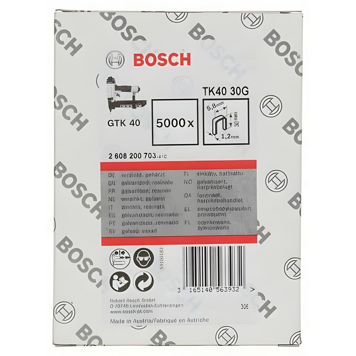 Скобы для степлера GTK 40 Bosch - фото №2
