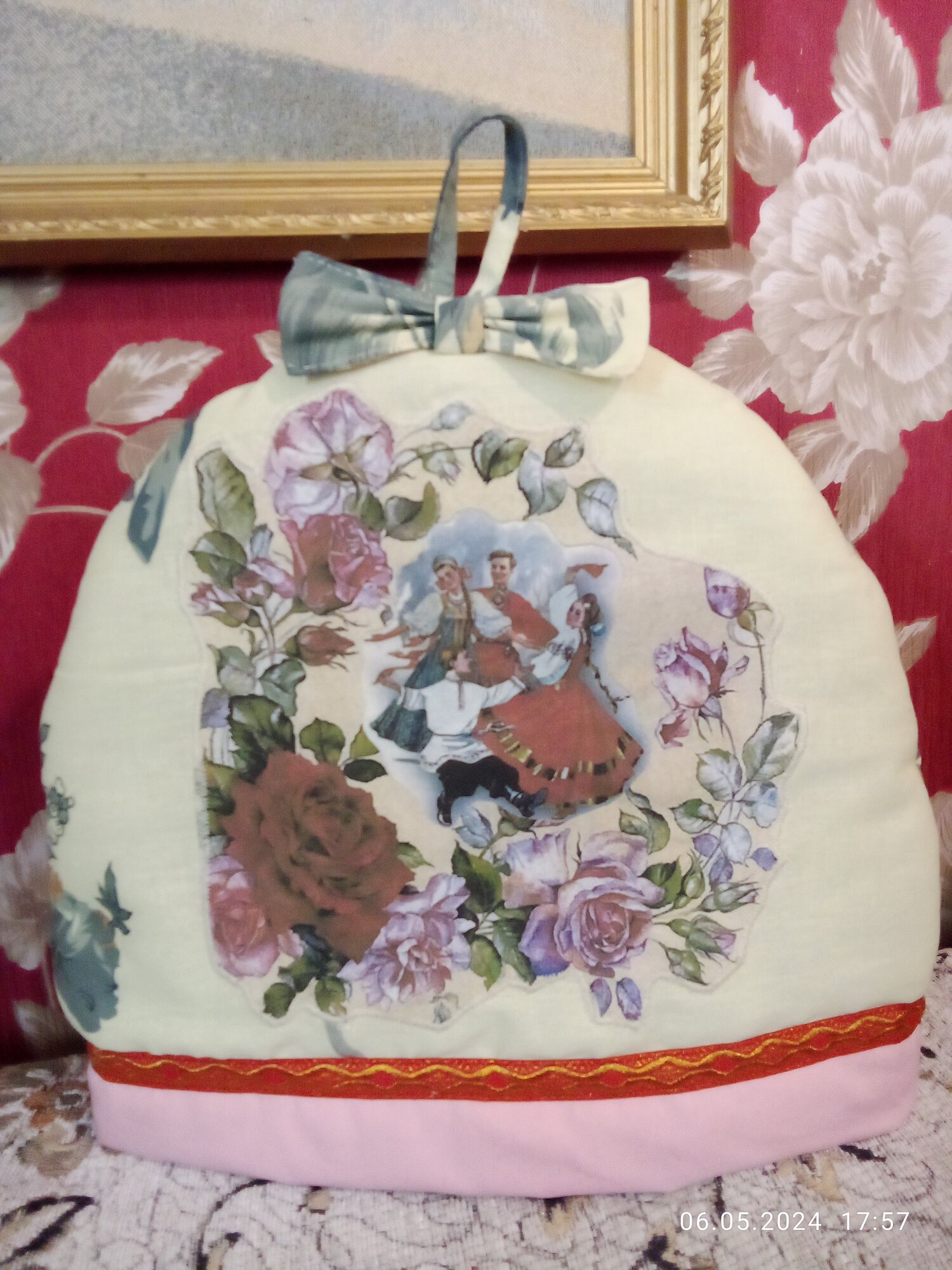 фото Грелка на чайник хлопок 30x34 см.