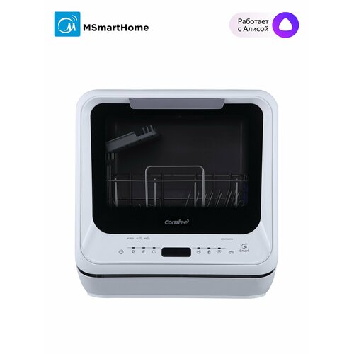 Компактная посудомоечная машина с Wi-Fi Comfee CDWC420Wi белый мойка с паром режим фрукты сенсорное управление 3389800₽