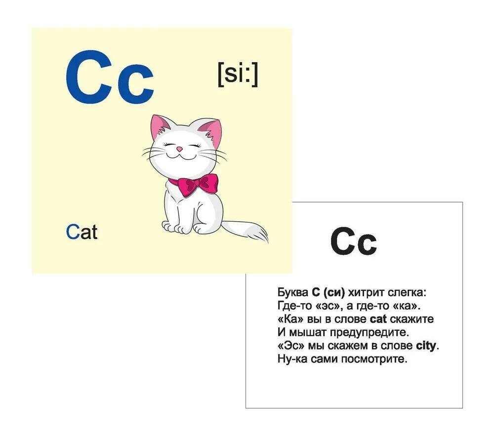 Английский алфавит. 32 красочных развивающих карточек для занятий с детьми. ДО - фото №7