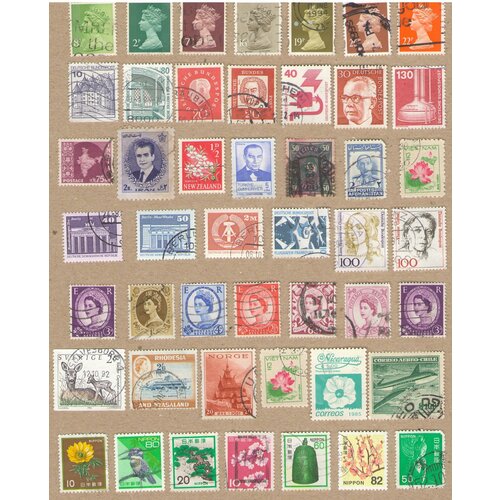 Набор №27 почтовых марок разных стран мира, 47 марок. Гашеные. набор 5 почтовых марок разных стран мира на тему космонавтика 23 марки в отличном состоянии гашеные