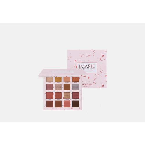 Палитра теней для век IMAGIC, PINK POP eyeshadow palette 16 colors 22.8мл