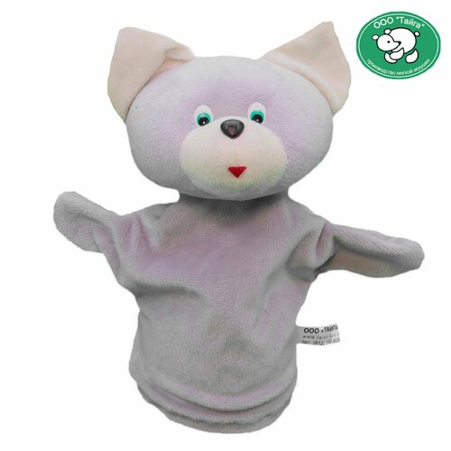 smiledecor кукла на руку кот ф015 серый Кукла-перчатка Тайга для домашнего кукольного театра на руку Кот