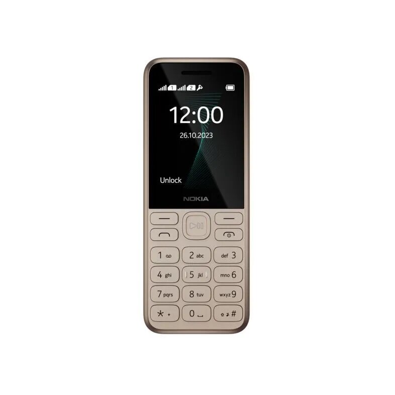 Телефон Nokia 130 (2023), 2 SIM, светло-золотой