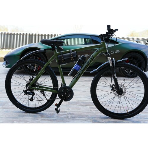 Велосипед горный RICHIESTO 29 Алюминиевая рама 21 Взрослый Спортивный Унисекс зеленый матовый 26200₽