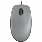 Мышь LOGITECH M110, проводная, оптическая, 1000 dpi, серая