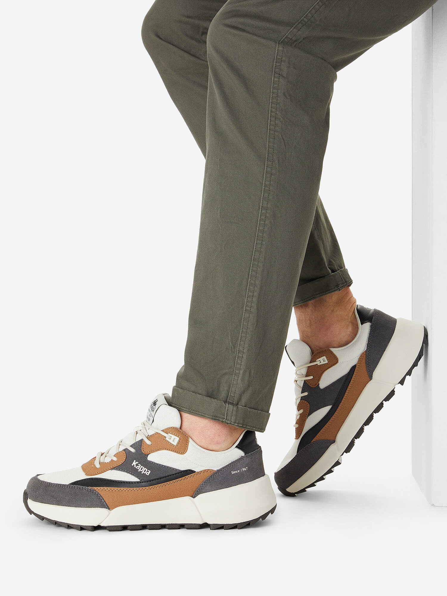 фото Кроссовки мужские Kappa Seicento Nuovo Бежевый; RU: 45.5, Ориг: 47