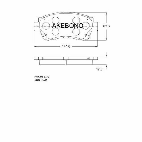 Тормозные колодки Akebono - фото №12