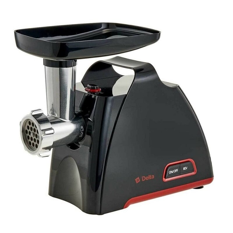 Мясорубка DELTA DL-6104M black with red