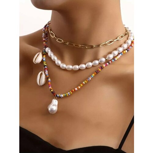 Колье CATALEA, длина 33 см, мультиколор