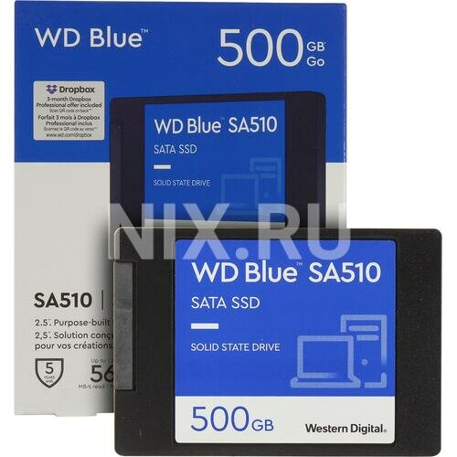 SSD Western digital Blue SA510 500 Гб WDS500G3B0A
