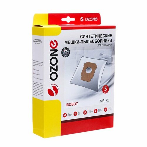 Мешок-пылесборник Ozone MR-71 синтетические для станции робота-пылесоса 5 шт 863₽
