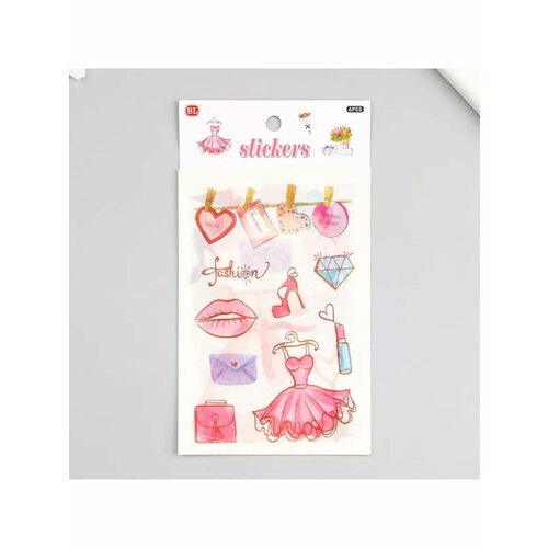 Наклейка бумага Праздничные атрибуты набор 6 листов 186х 486₽