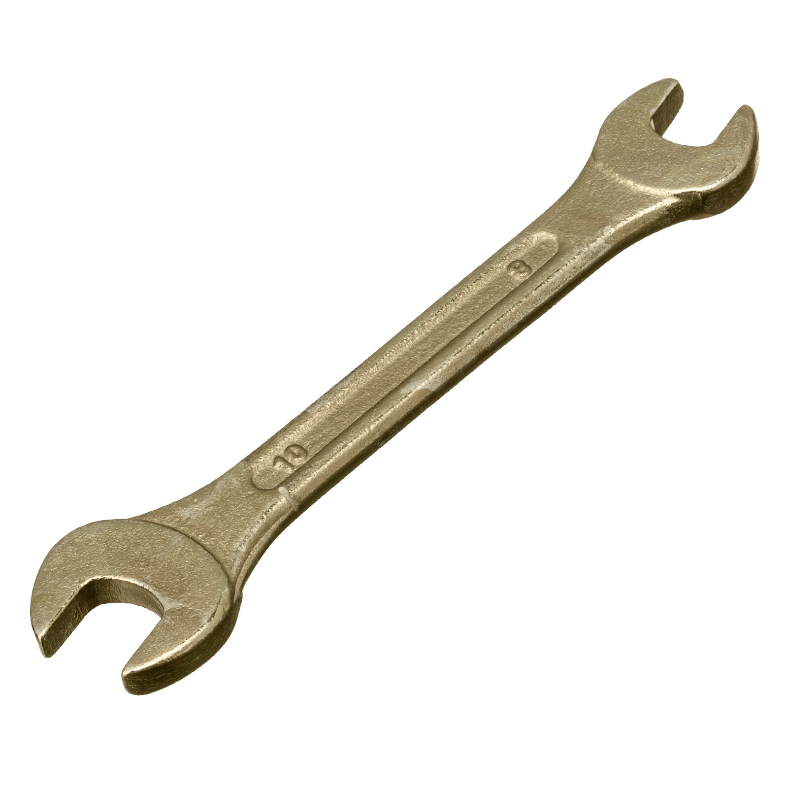 Ключ рожковый Сибртех 8 х 10 мм, желтый цинк 14303