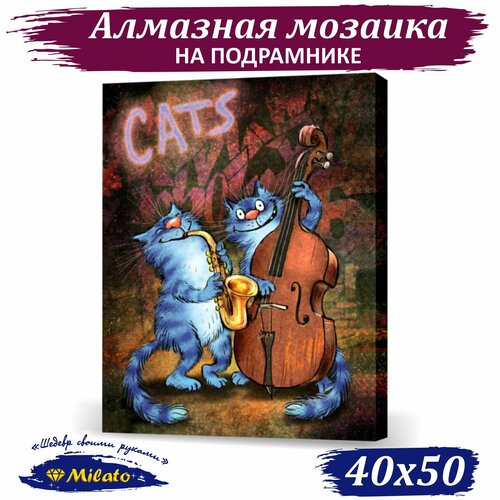 Алмазная мозаика на подрамнике 50х40 см MILATO 