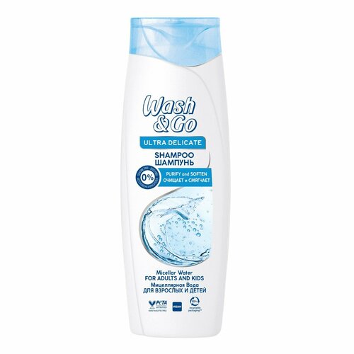 Шампунь Wash&Go мицеллярный для всех типов волос, 360 мл